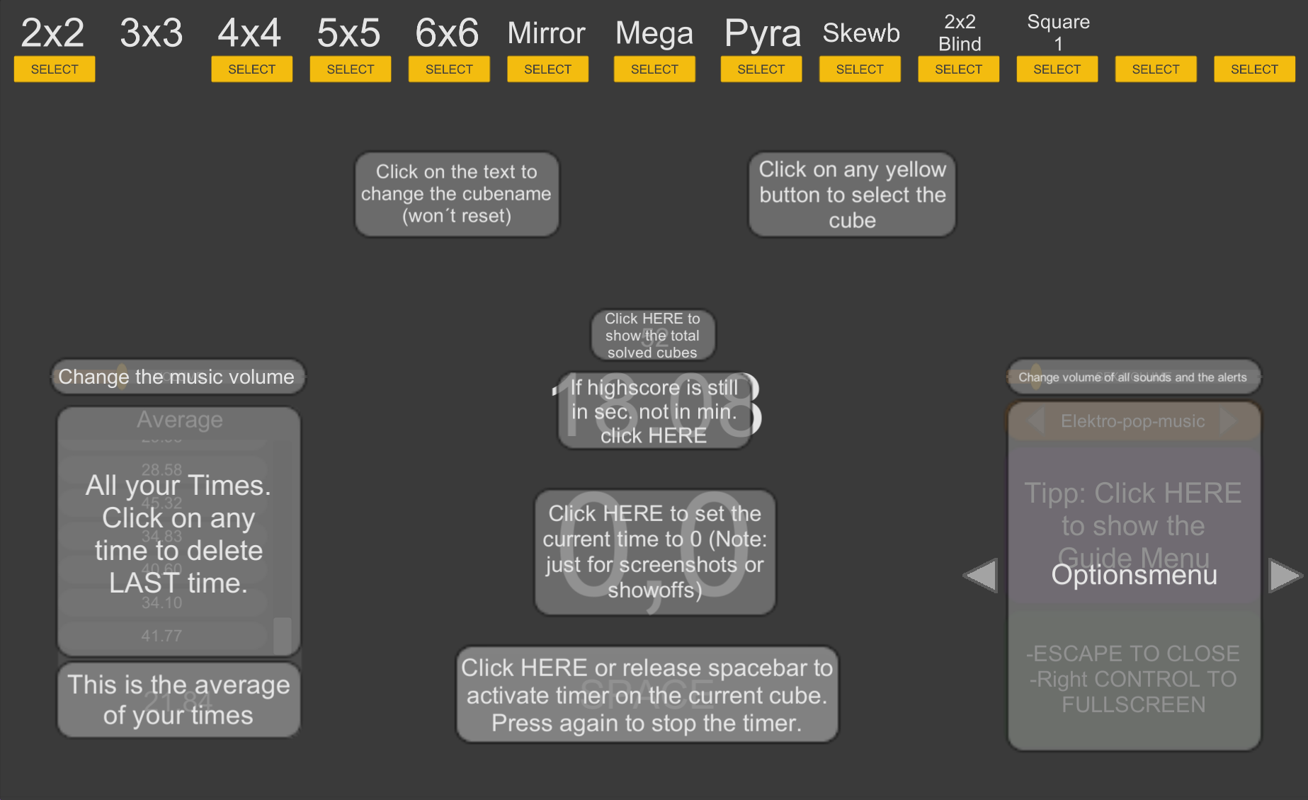 CubeTimer Preview